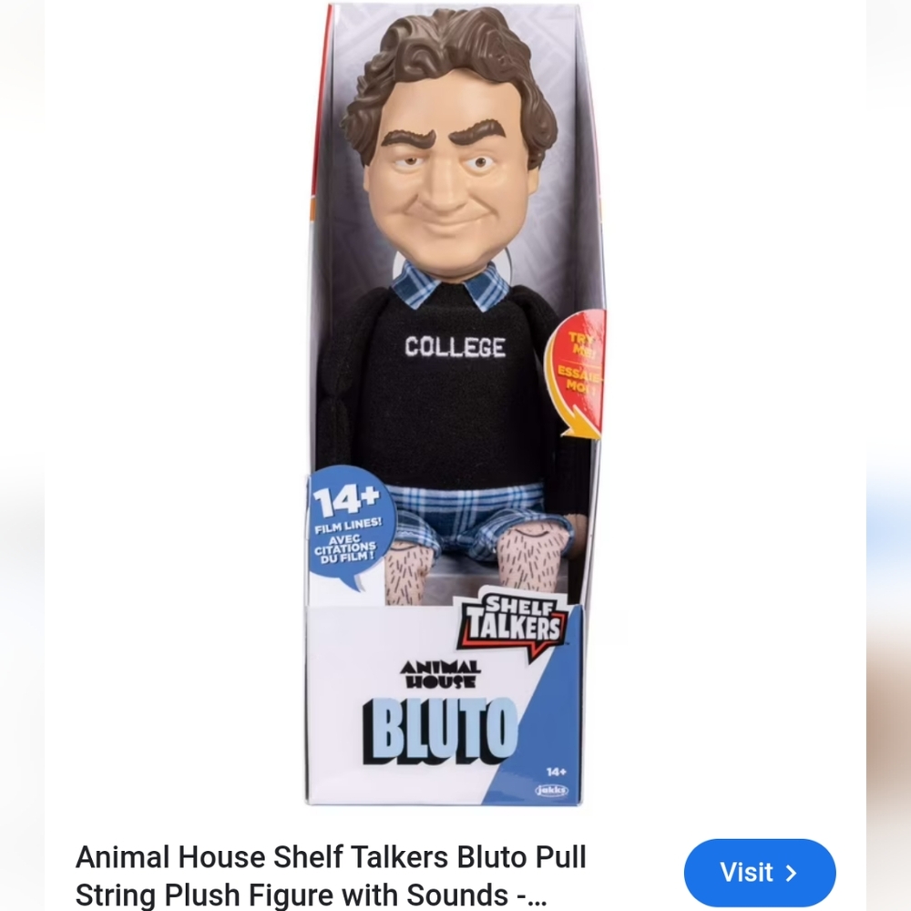 Animal House shelf talker bluto